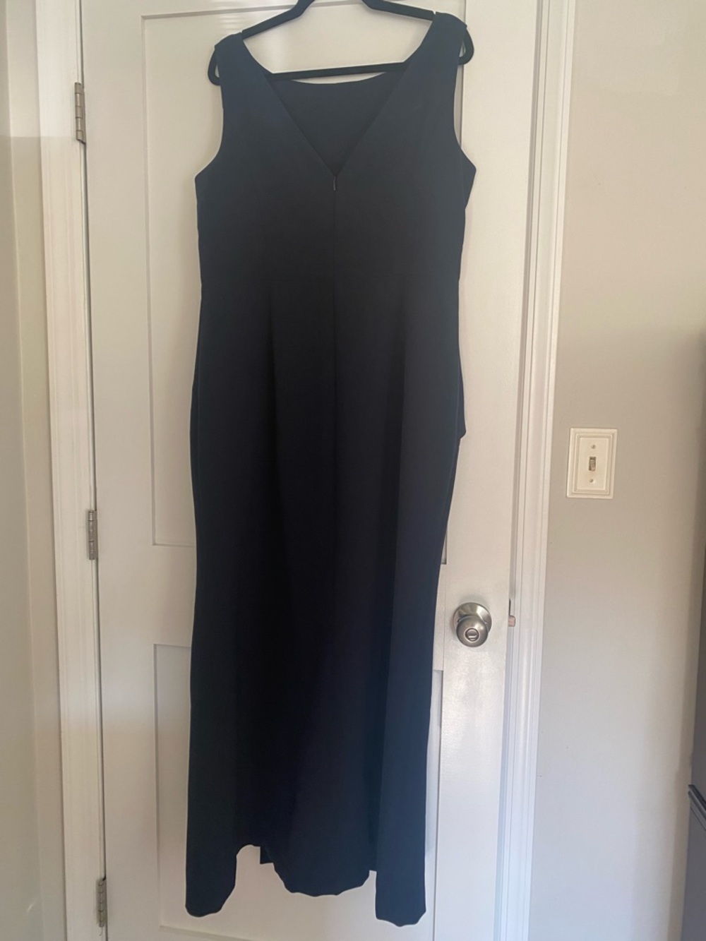 Eliza J Navy Sleeveless Ruffle-Accent Maxi Dress - Picture 10 of 14